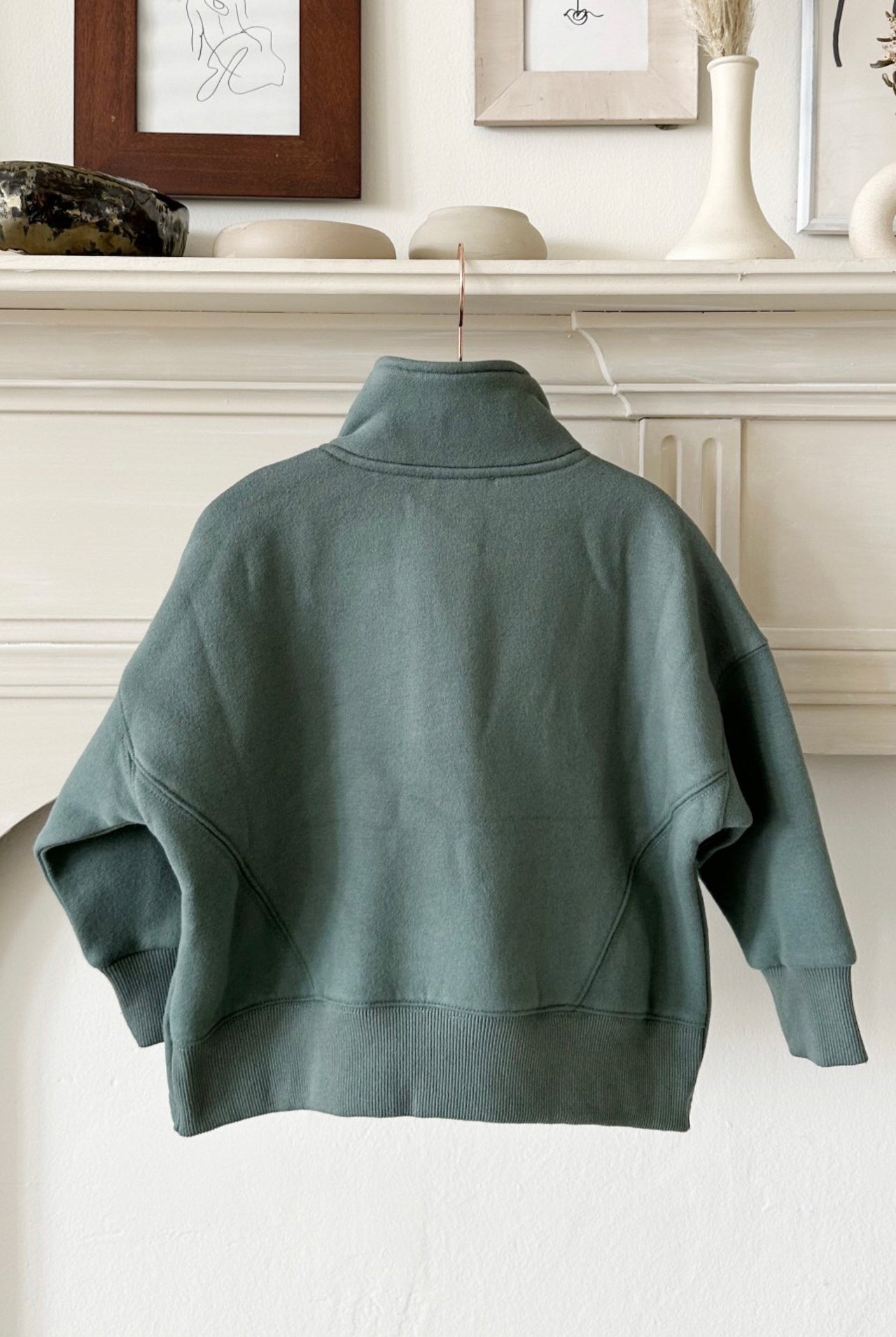 Youth Olive Green Pullover
