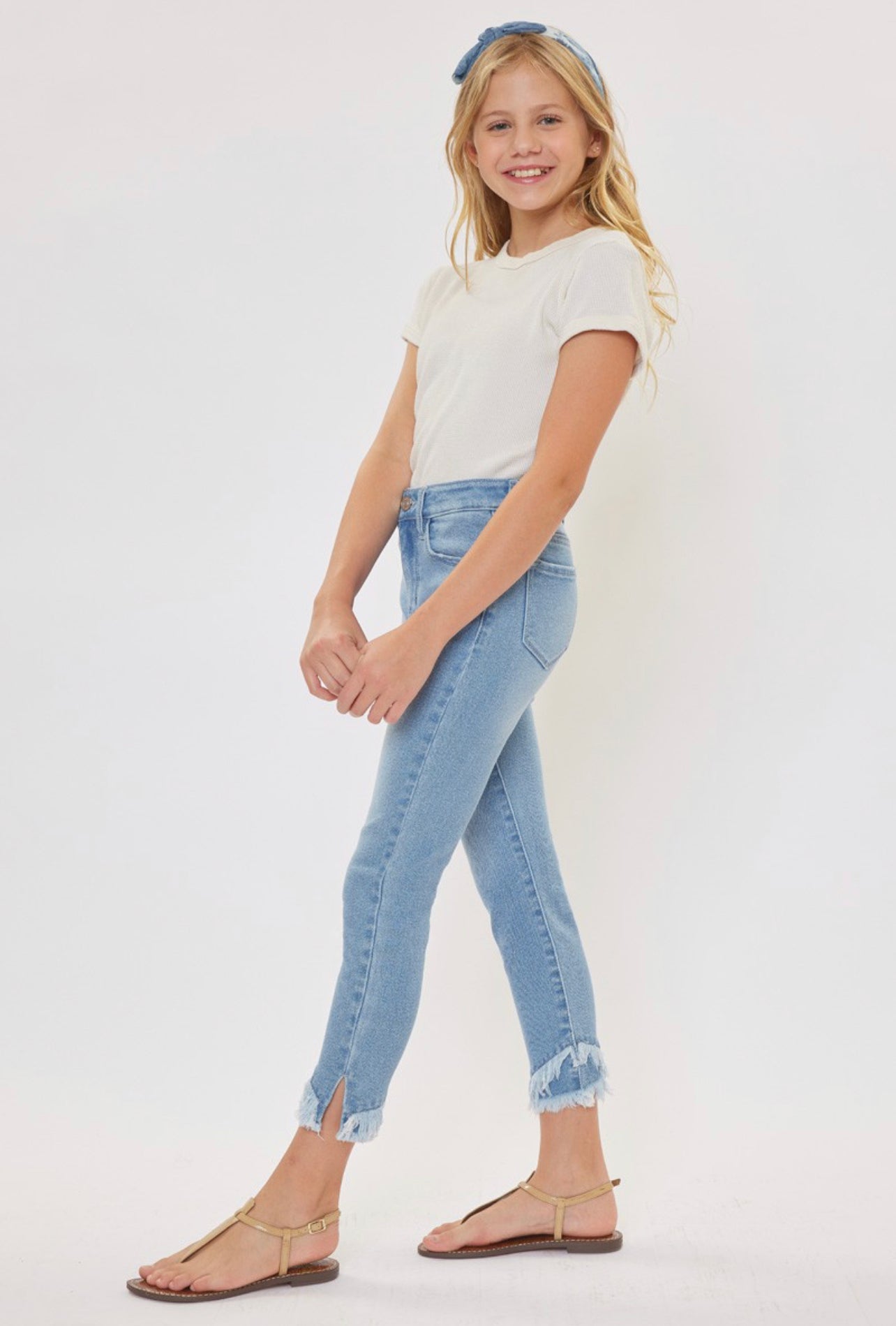 Kan Can Girls Light Wash Jeans