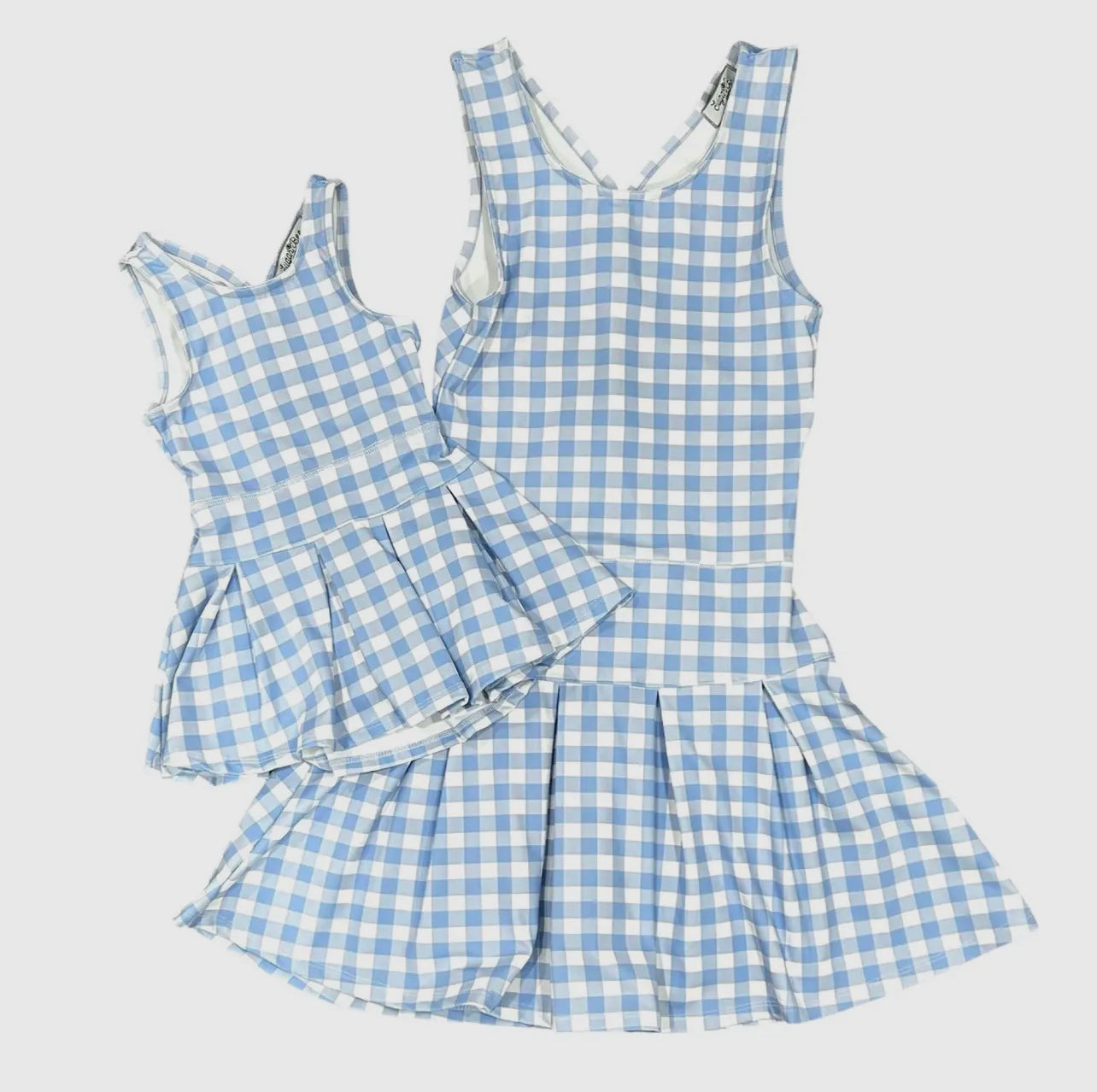 Blue Gingham Tennis Dress