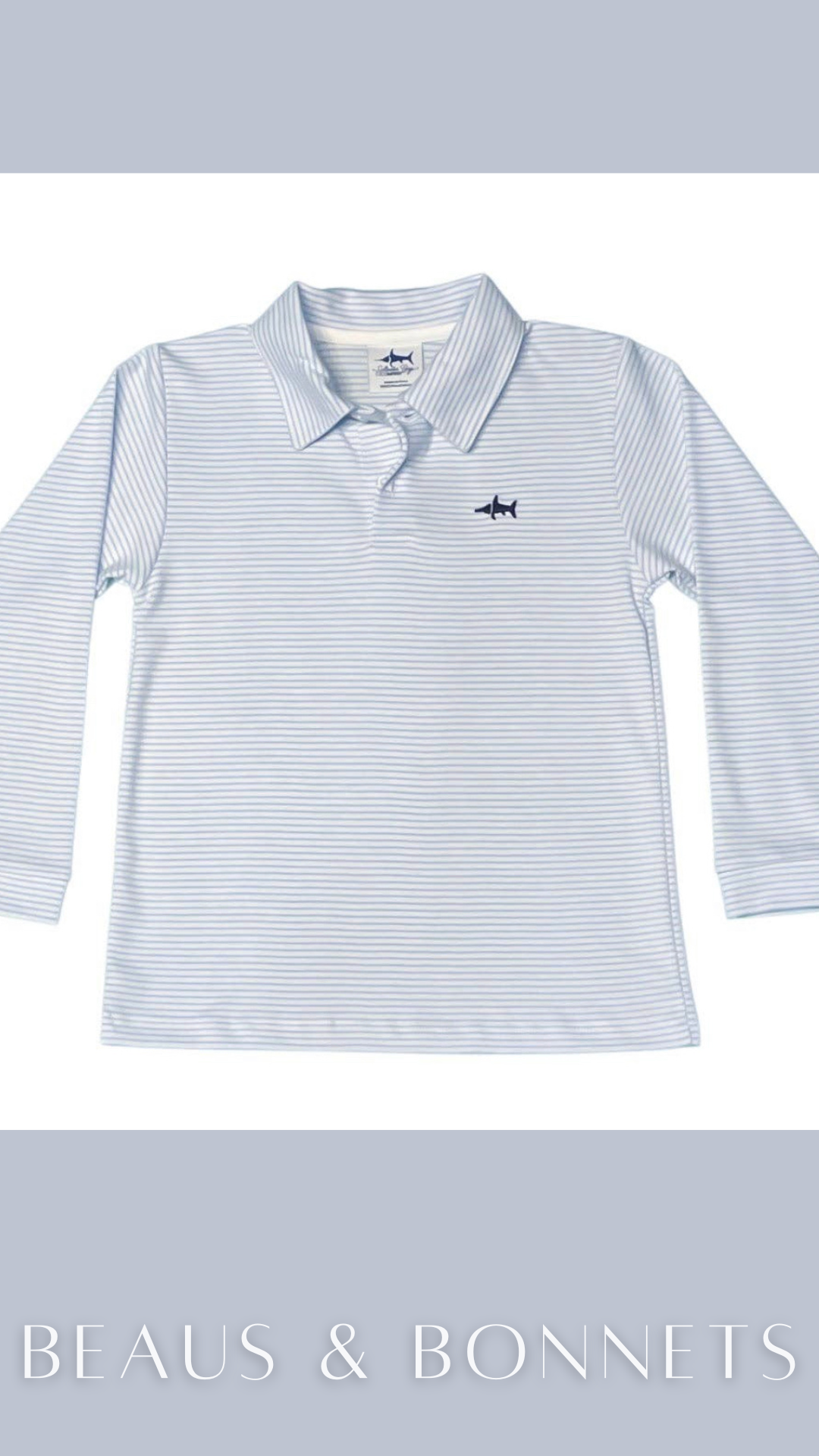 Saltwater Boys Pima Polo Long Sleeve