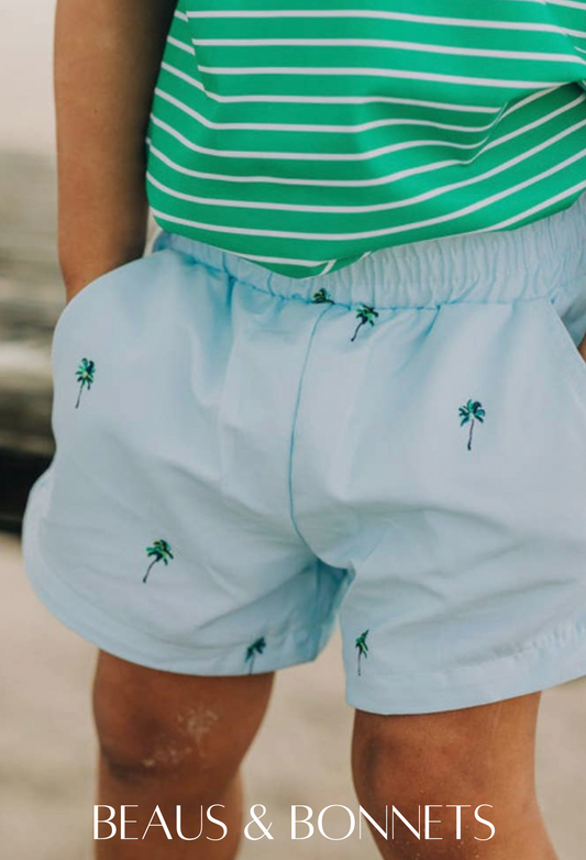 Palm Tree Boys Shorts