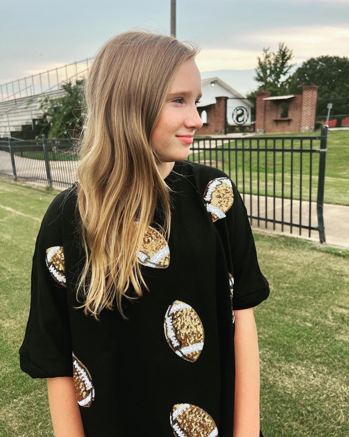 Game Day Sequin Football Shirt