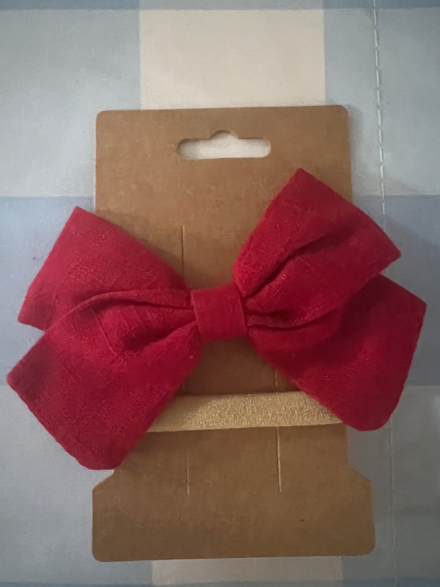Crimson Baby Headband Bow
