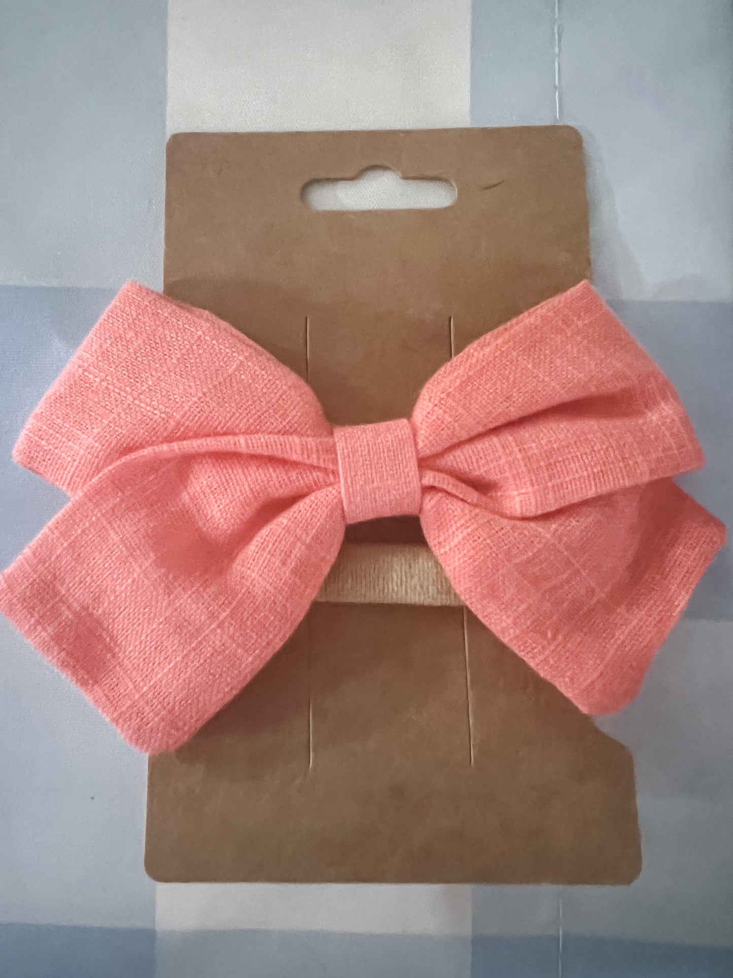 Coral Rose Headband Bow