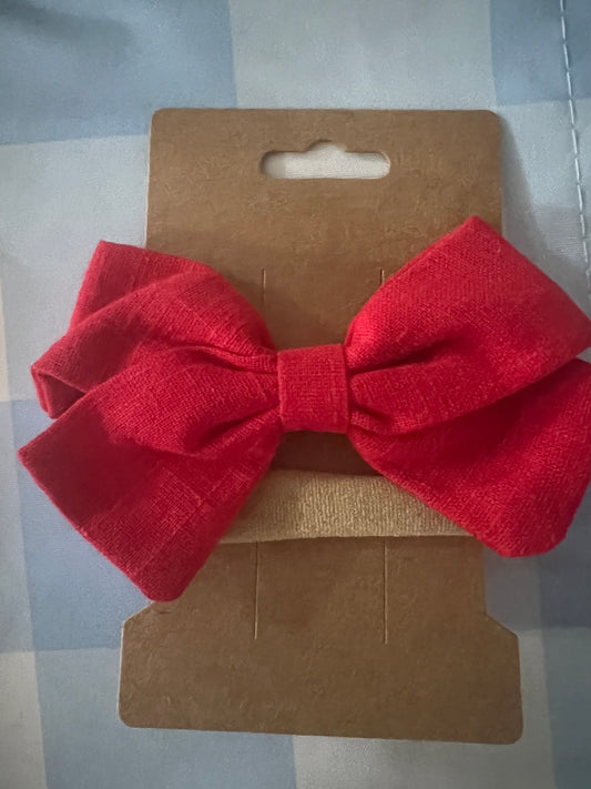 Red Baby Headband Bow